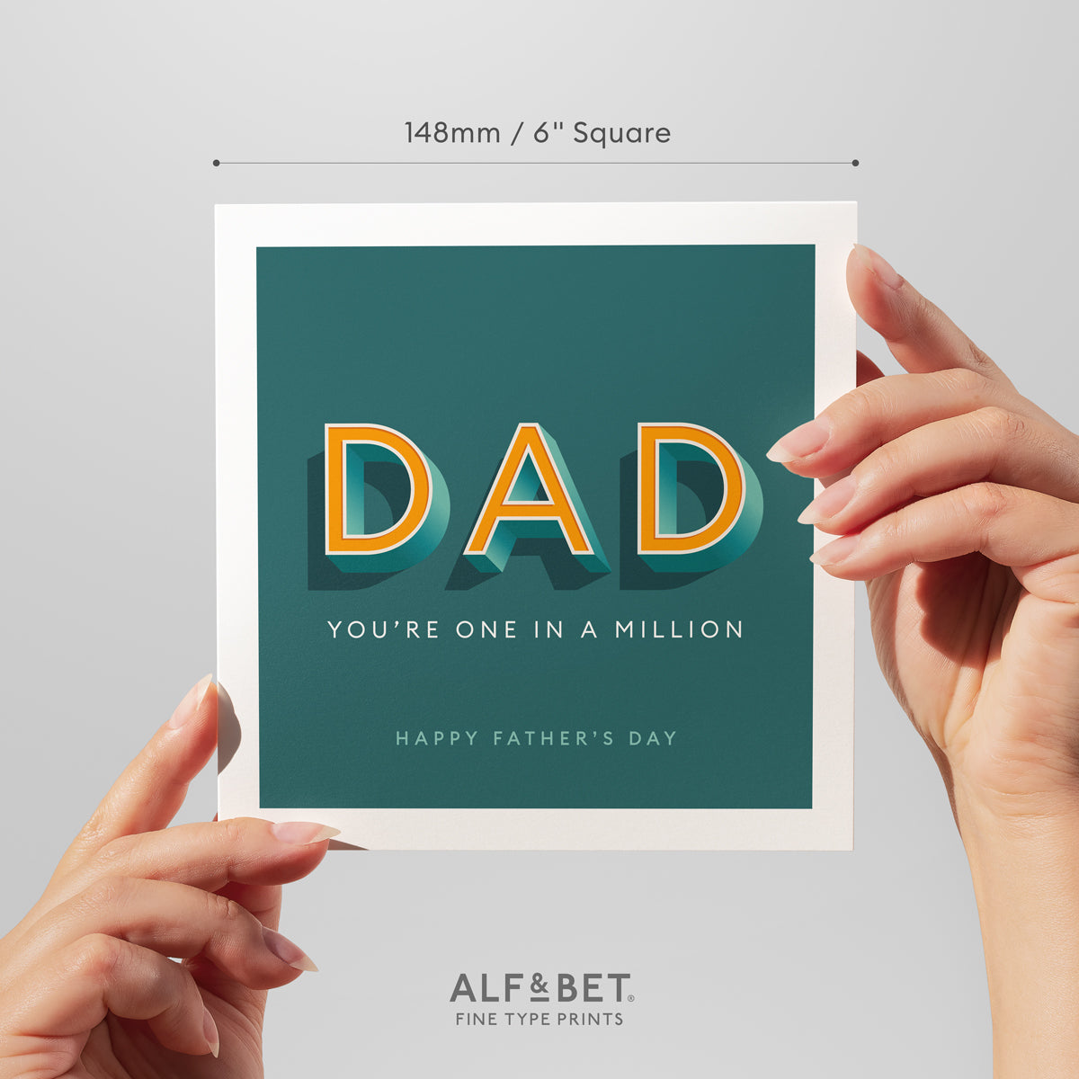 Personalised Father’s Day Card from Alf and Bet.