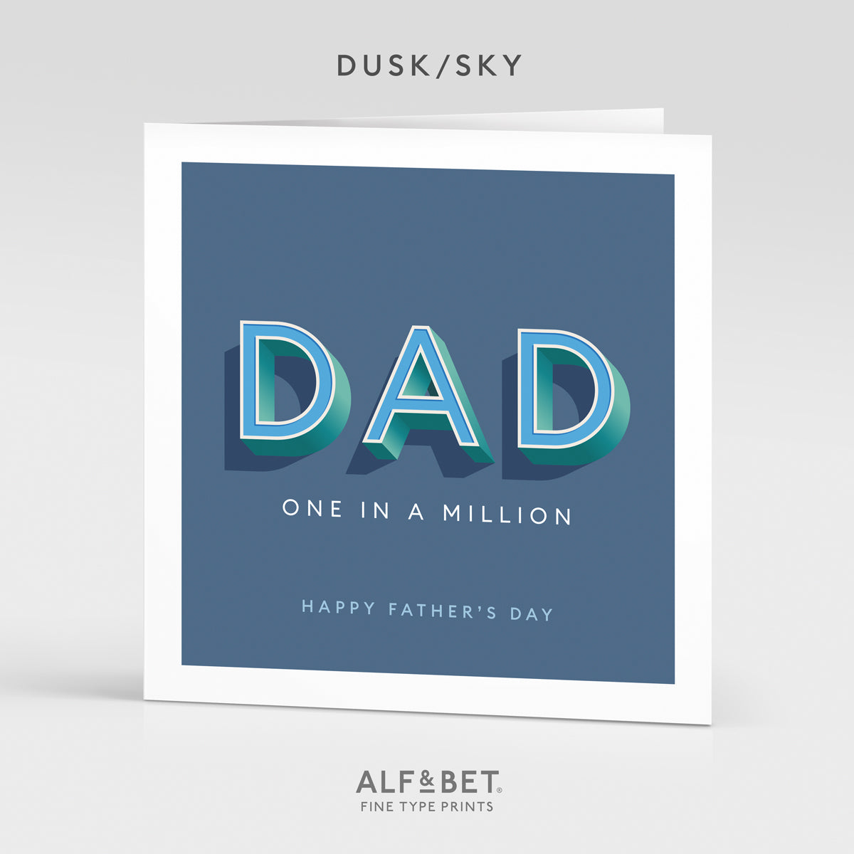 Personalised Father’s Day Card from Alf and Bet.