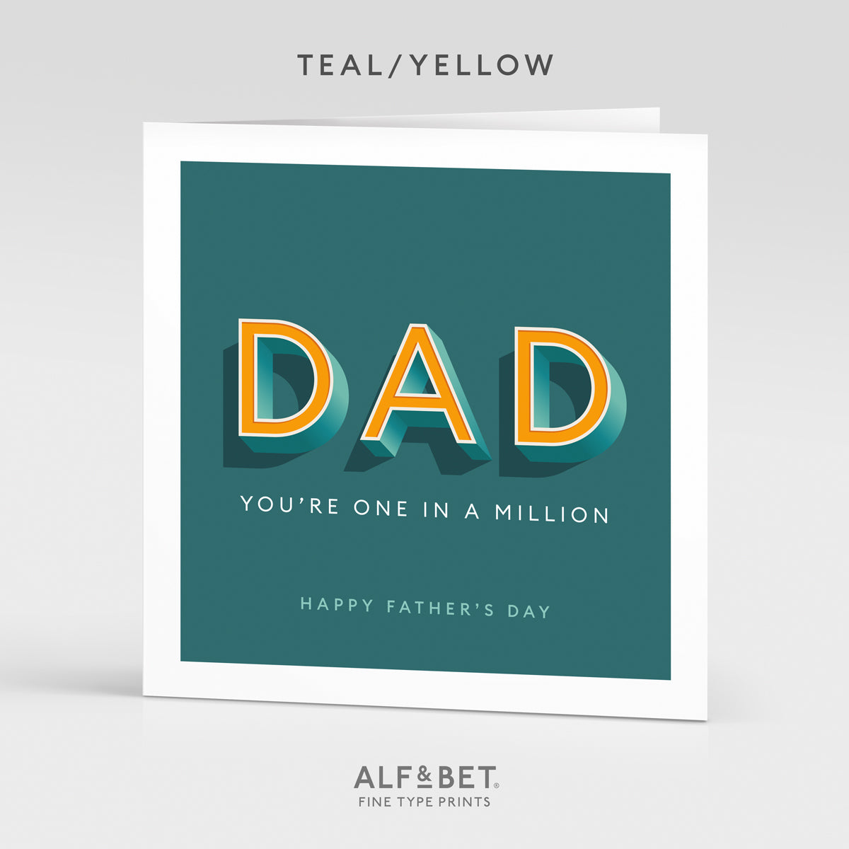 Personalised Father’s Day Card from Alf and Bet.