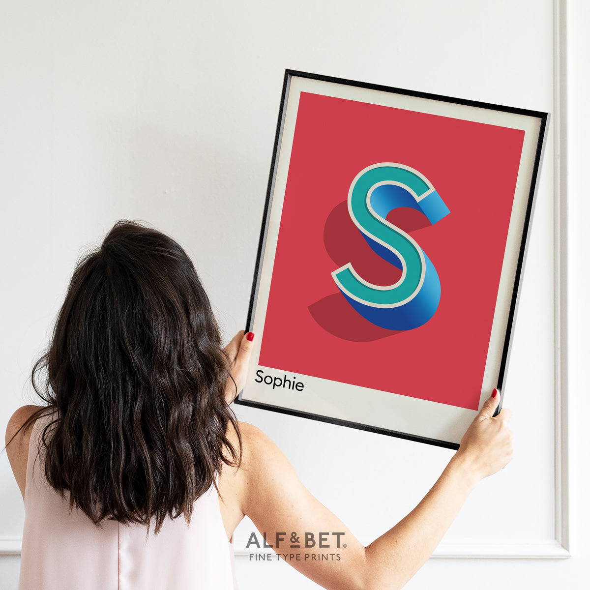 Personalised Name and Letter Print from Alf and Bet