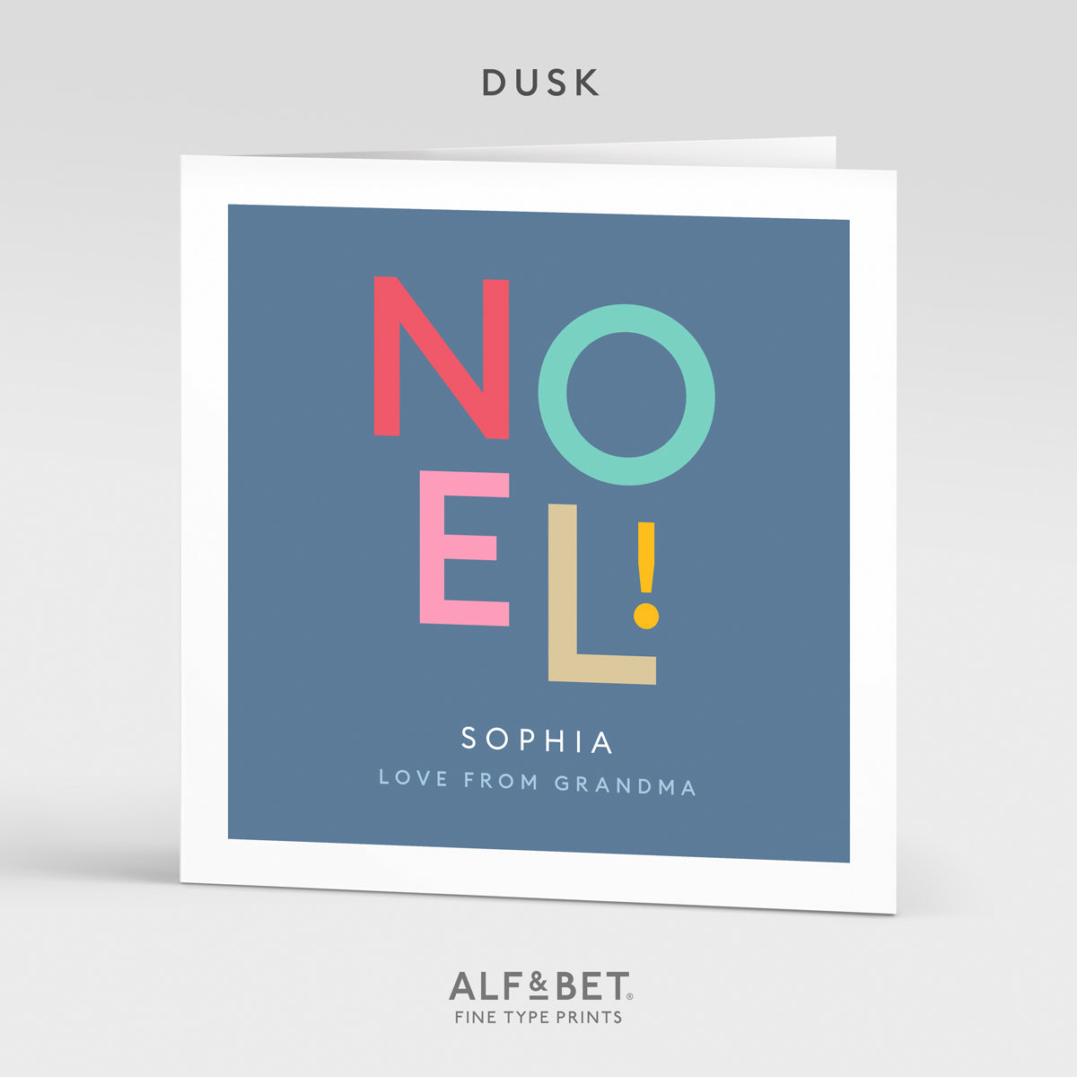 Personalised Christmas Greeting Card - Noel