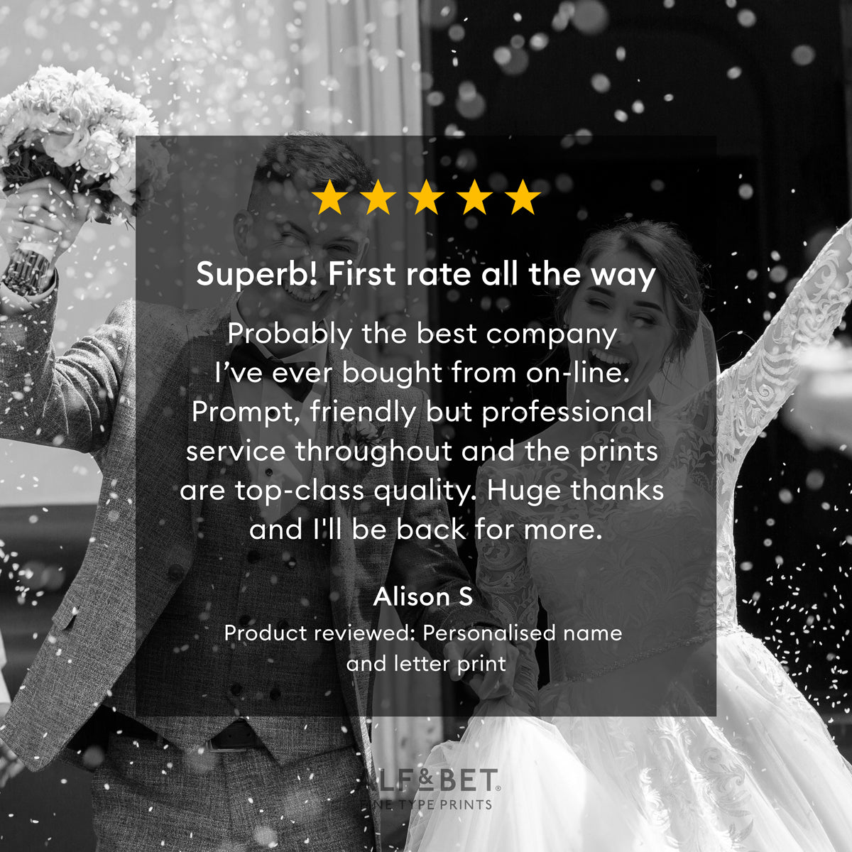 Mint Green Personalised Friendship Print from Alf and Bet.