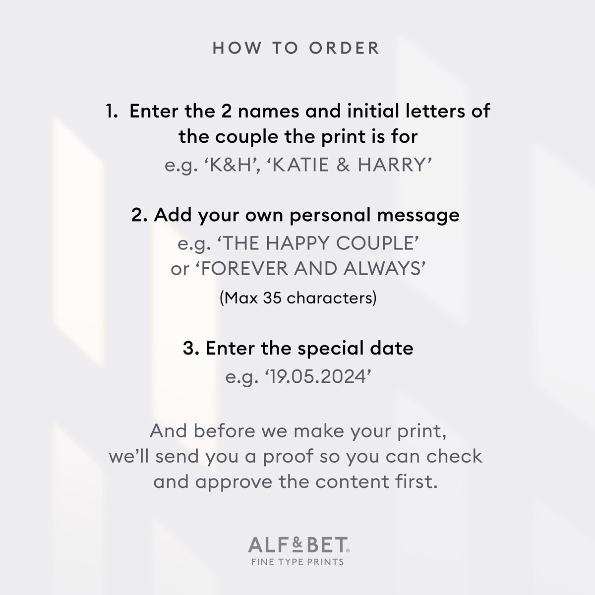 Mint Green Personalised Friendship Print from Alf and Bet.