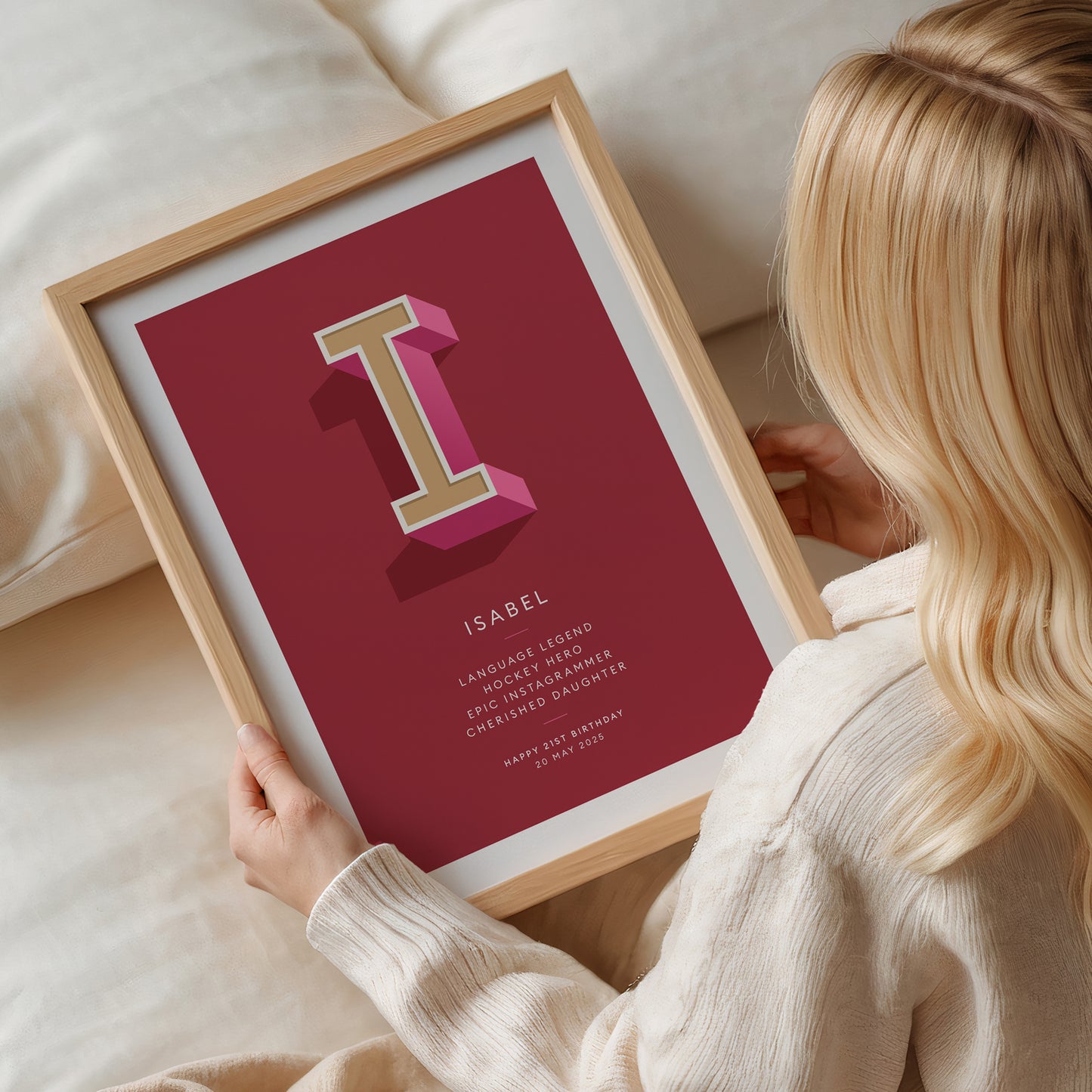 Cherry Red Personalised Occasion Print - what4things