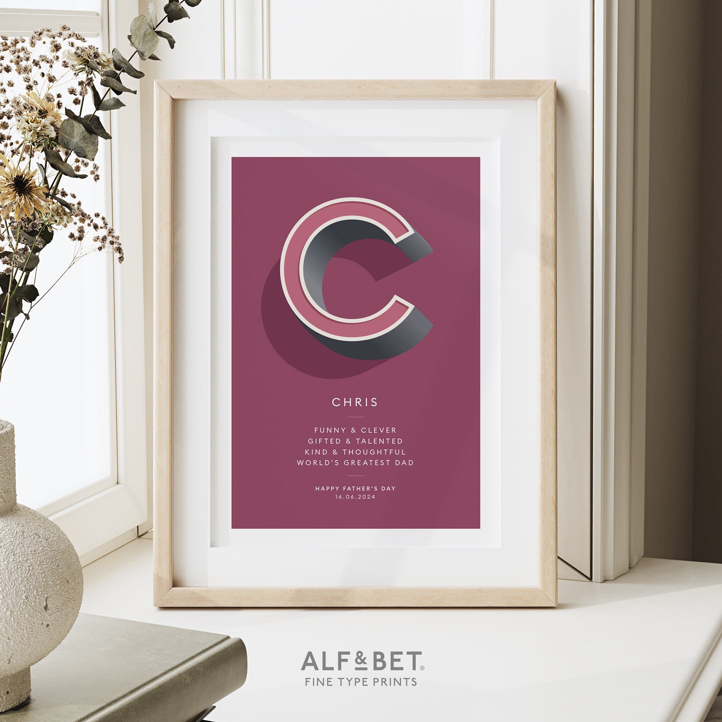 Mulberry Personalised 21st Birthday Print from Alf and Bet