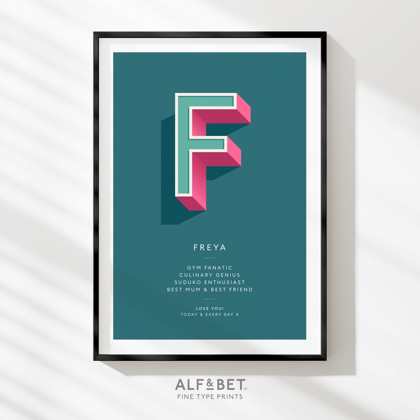 Sea Blue Personalised Occasion Print - what4things