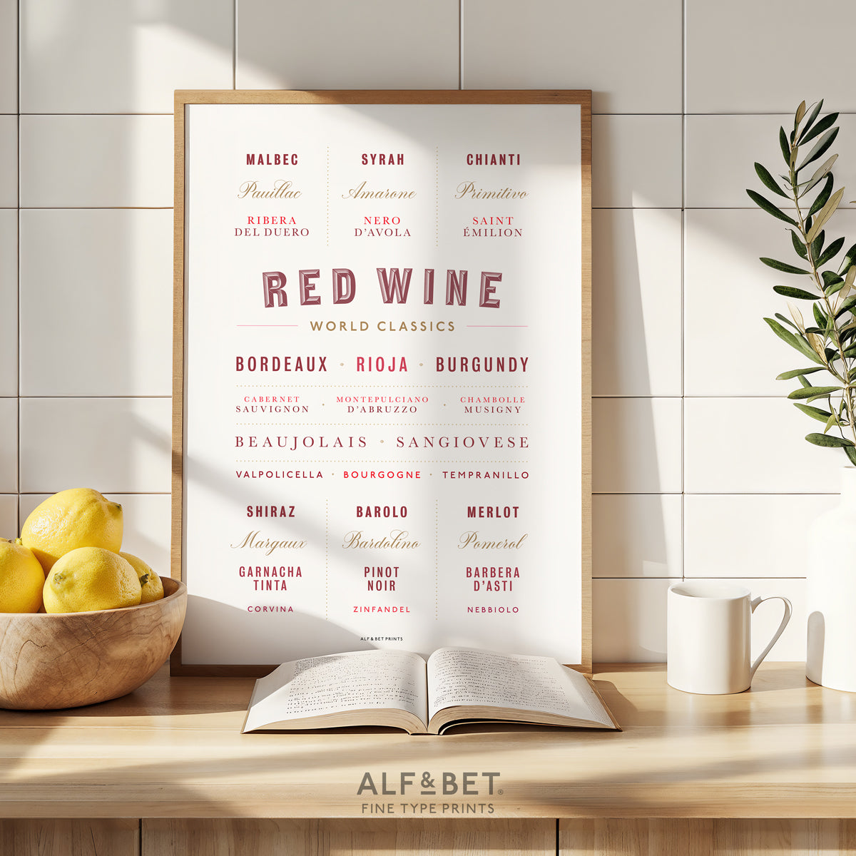 World Classics - Red Wine Print