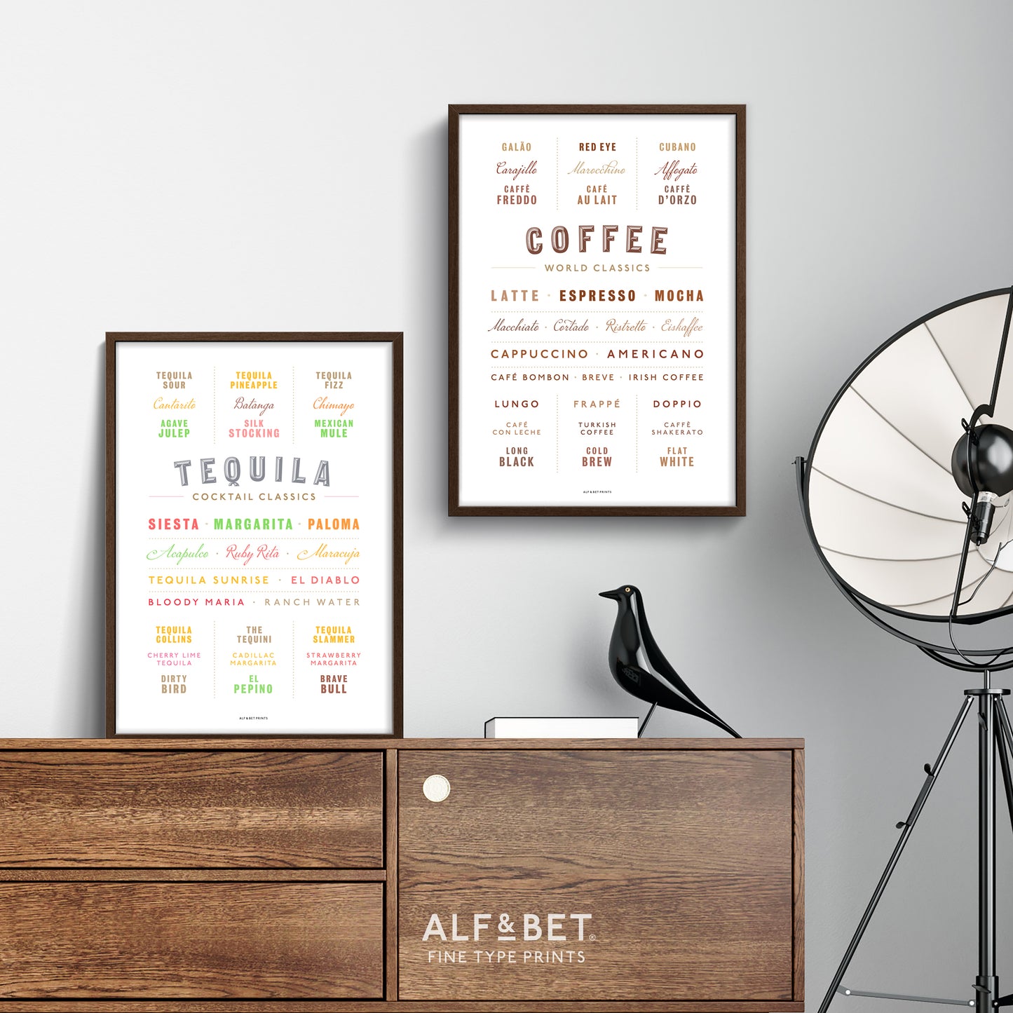Cocktail Classics - Tequila Print from Alf and Bet.