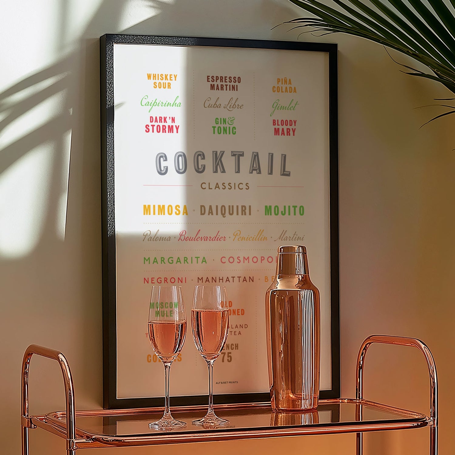 Cocktail Prints from Alf and Bet