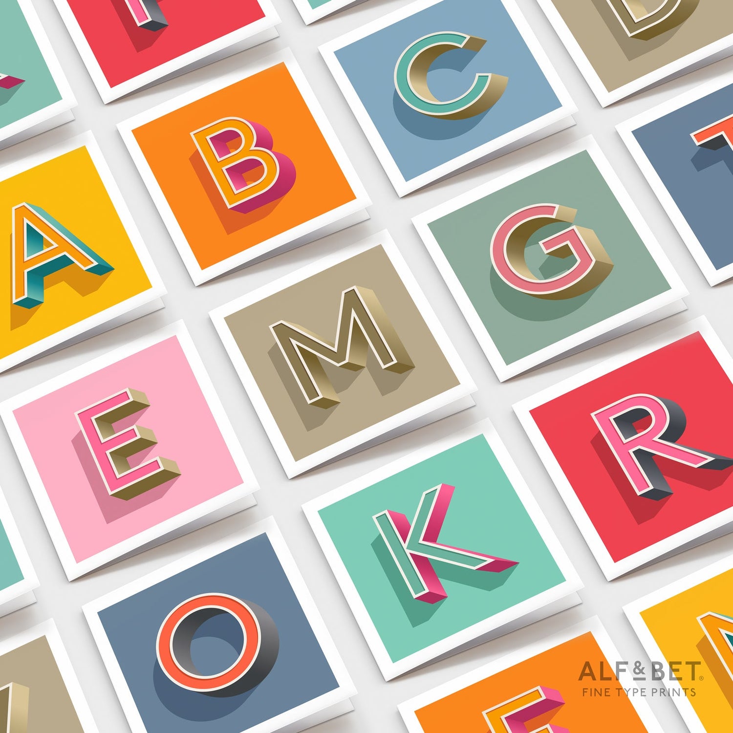 A-Z Letter Birthday Cards