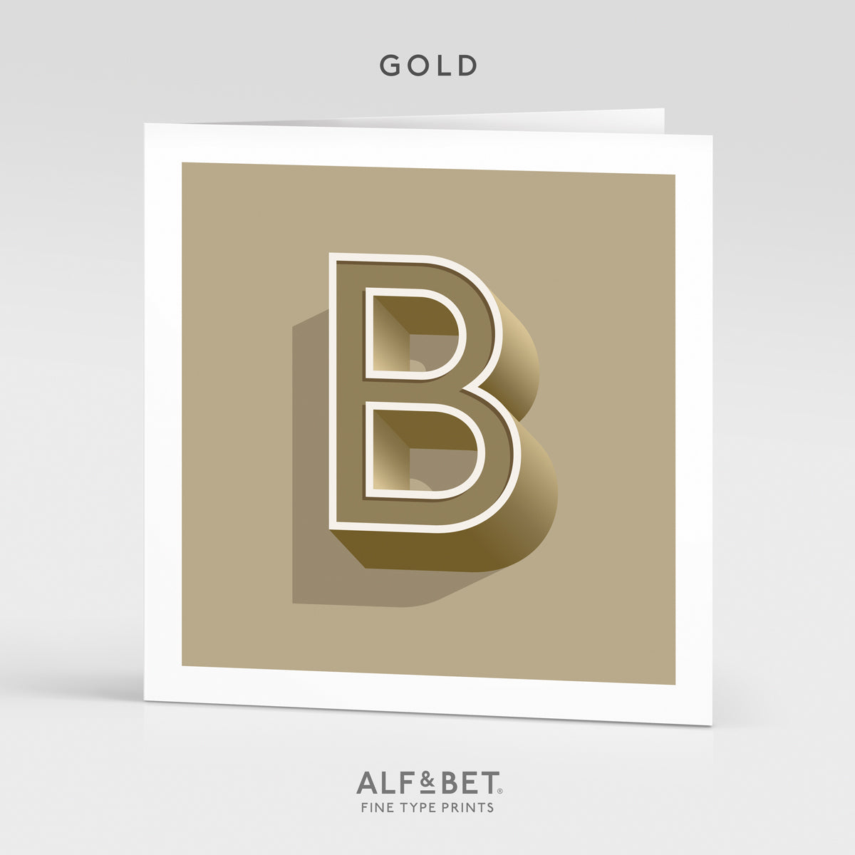 Alphabet Birthday Card - Letter B