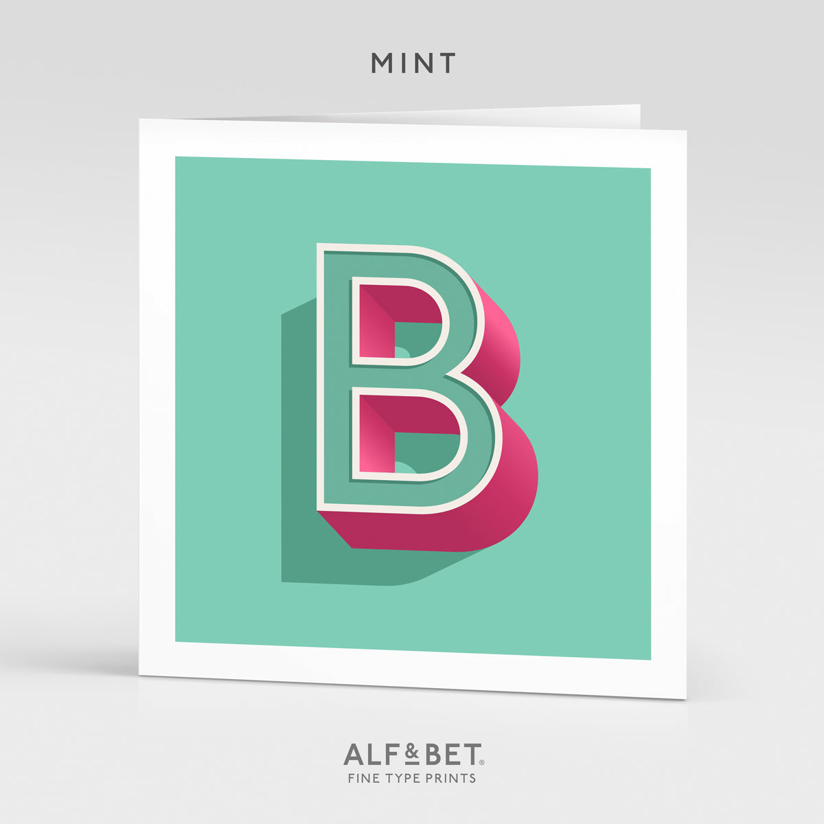 Alphabet Birthday Card - Letter B