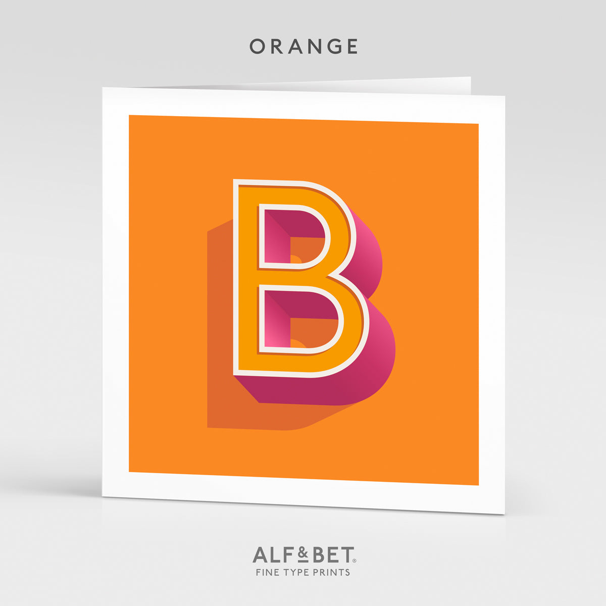 Alphabet Birthday Card - Letter B