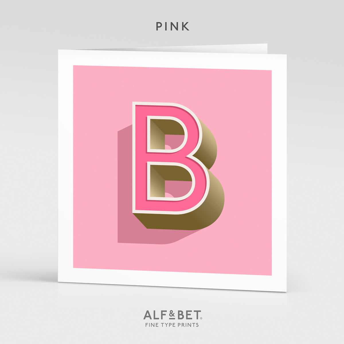 Alphabet Birthday Card - Letter B