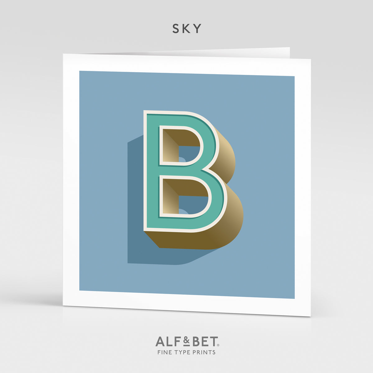 Alphabet Birthday Card - Letter B