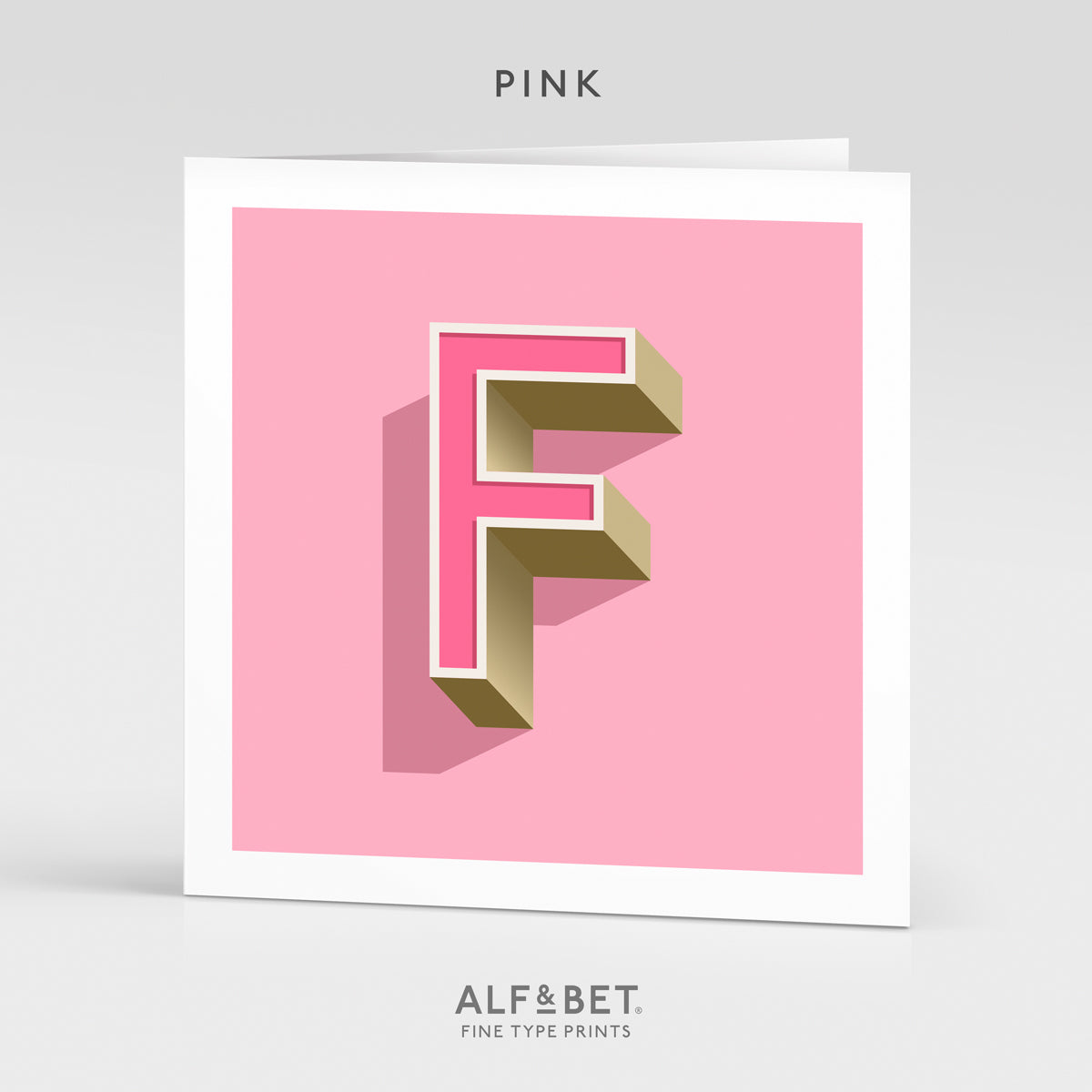 Alphabet Birthday Card - Letter F