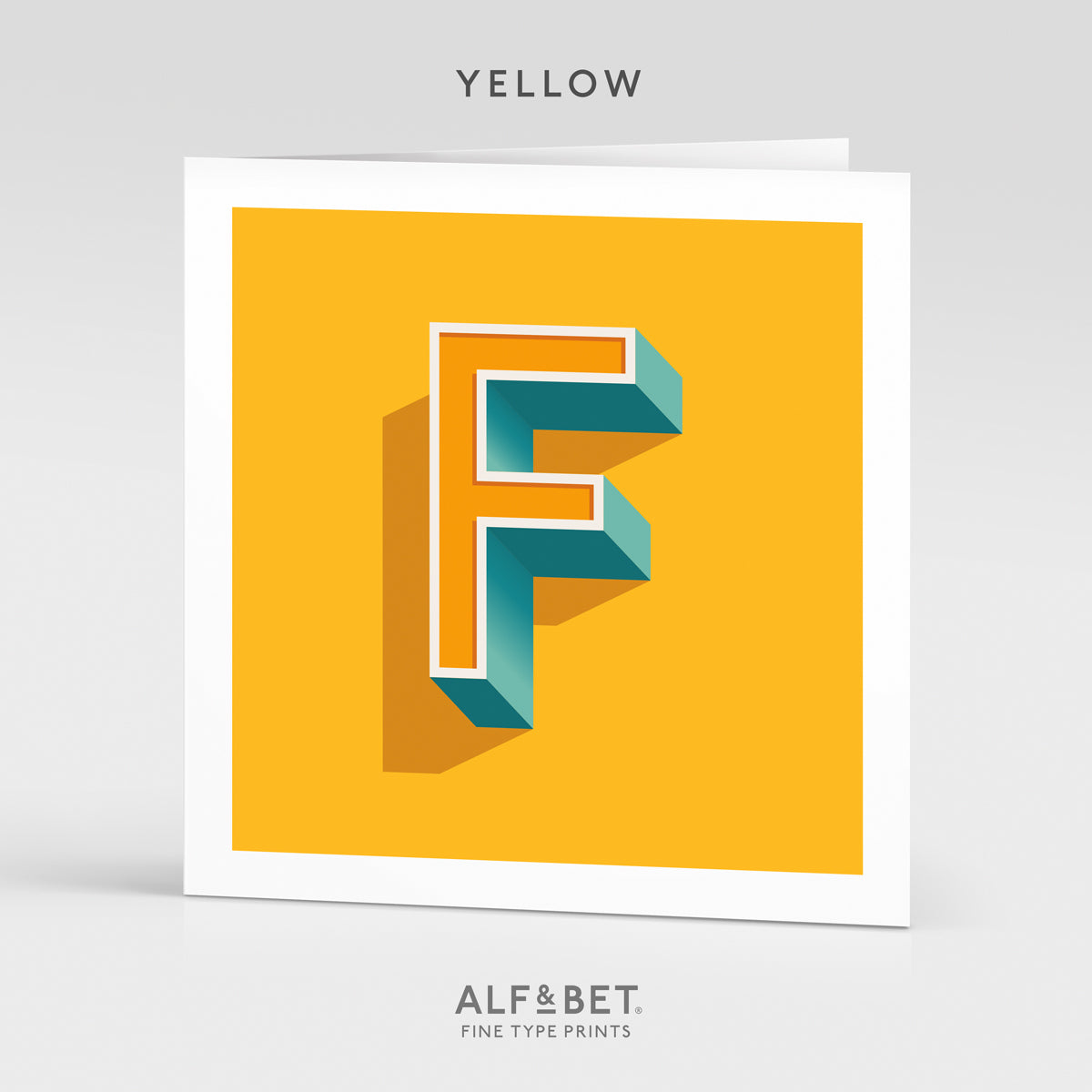 Alphabet Birthday Card - Letter F