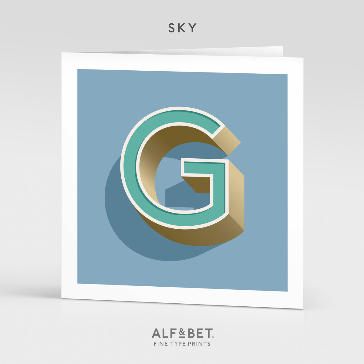 Alphabet Birthday Card - Letter G