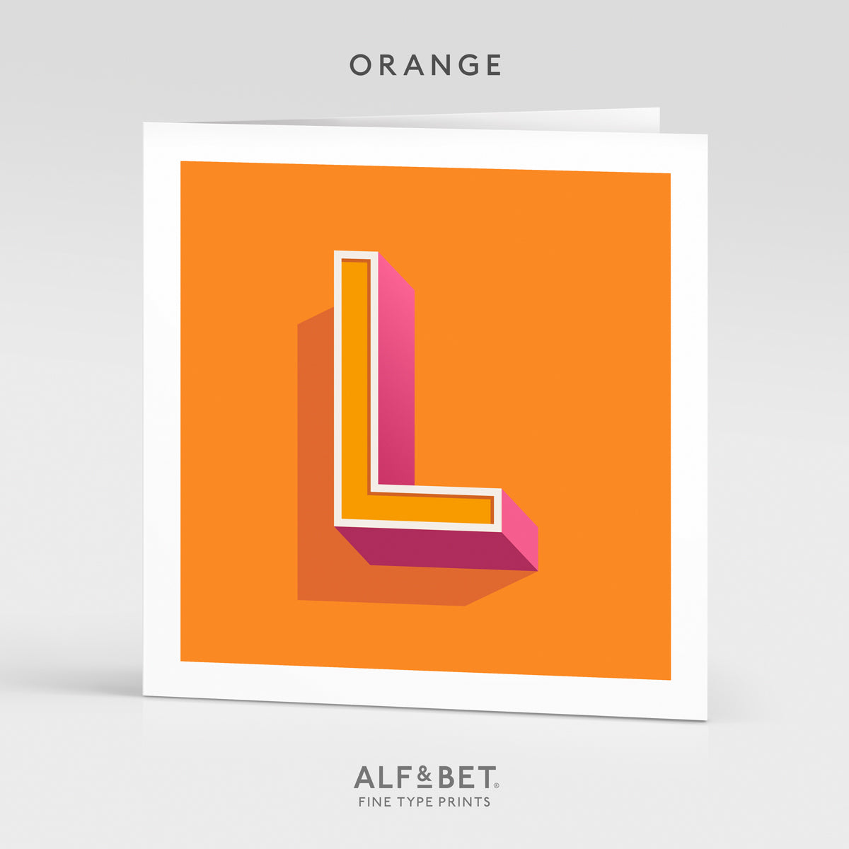 Alphabet Birthday Card - Letter L