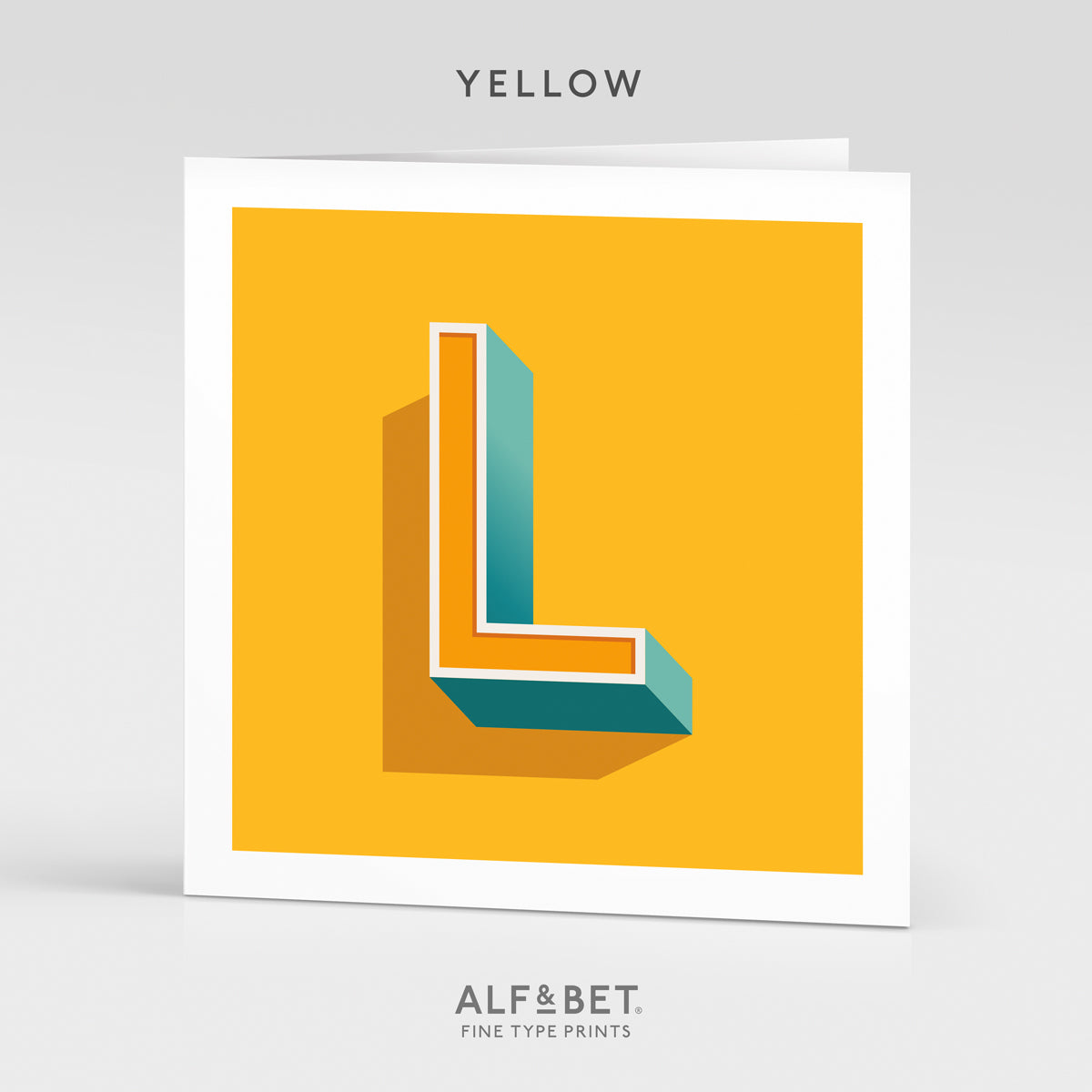 Alphabet Birthday Card - Letter L