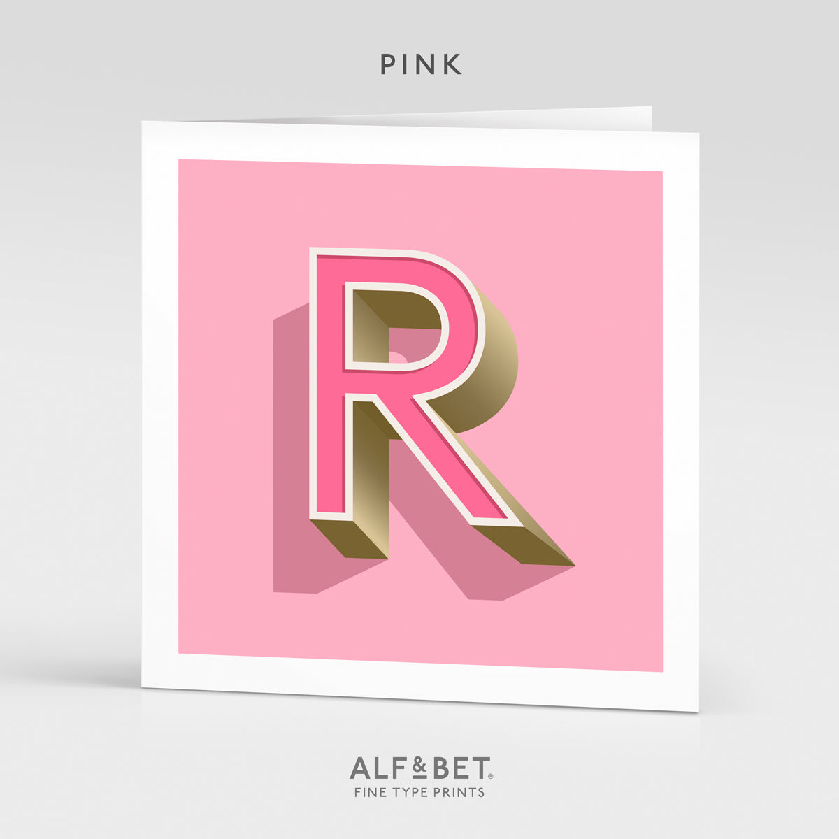 Alphabet Birthday Card - Letter R