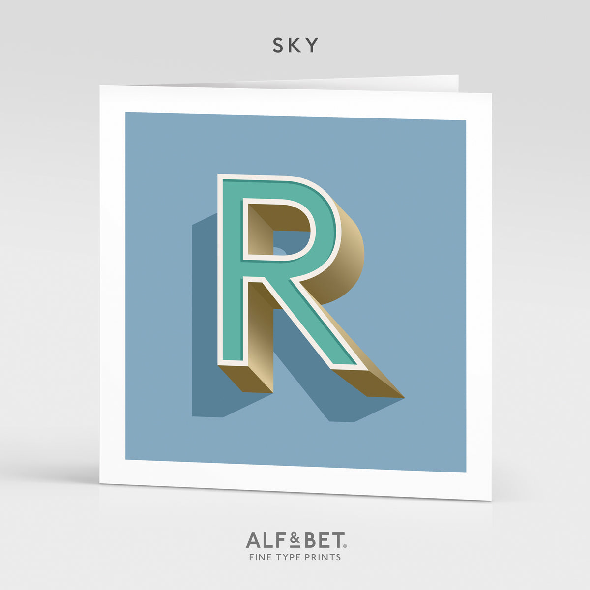 Alphabet Birthday Card - Letter R