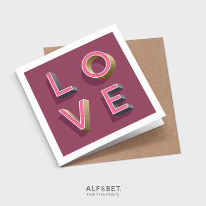 Valentine’s Day Card from Alf and Bet.