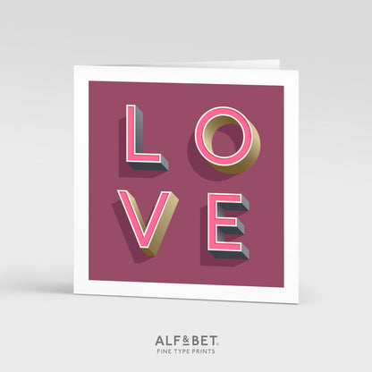 Valentine’s Day Card from Alf and Bet.