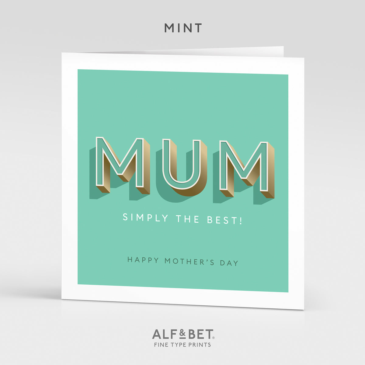 Personalised Mother’s Day Card - Classic Colours