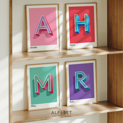 Personalised Name and Letter Prints