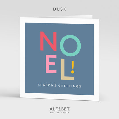 Noel Christmas Greeting Card from Alf and Bet.