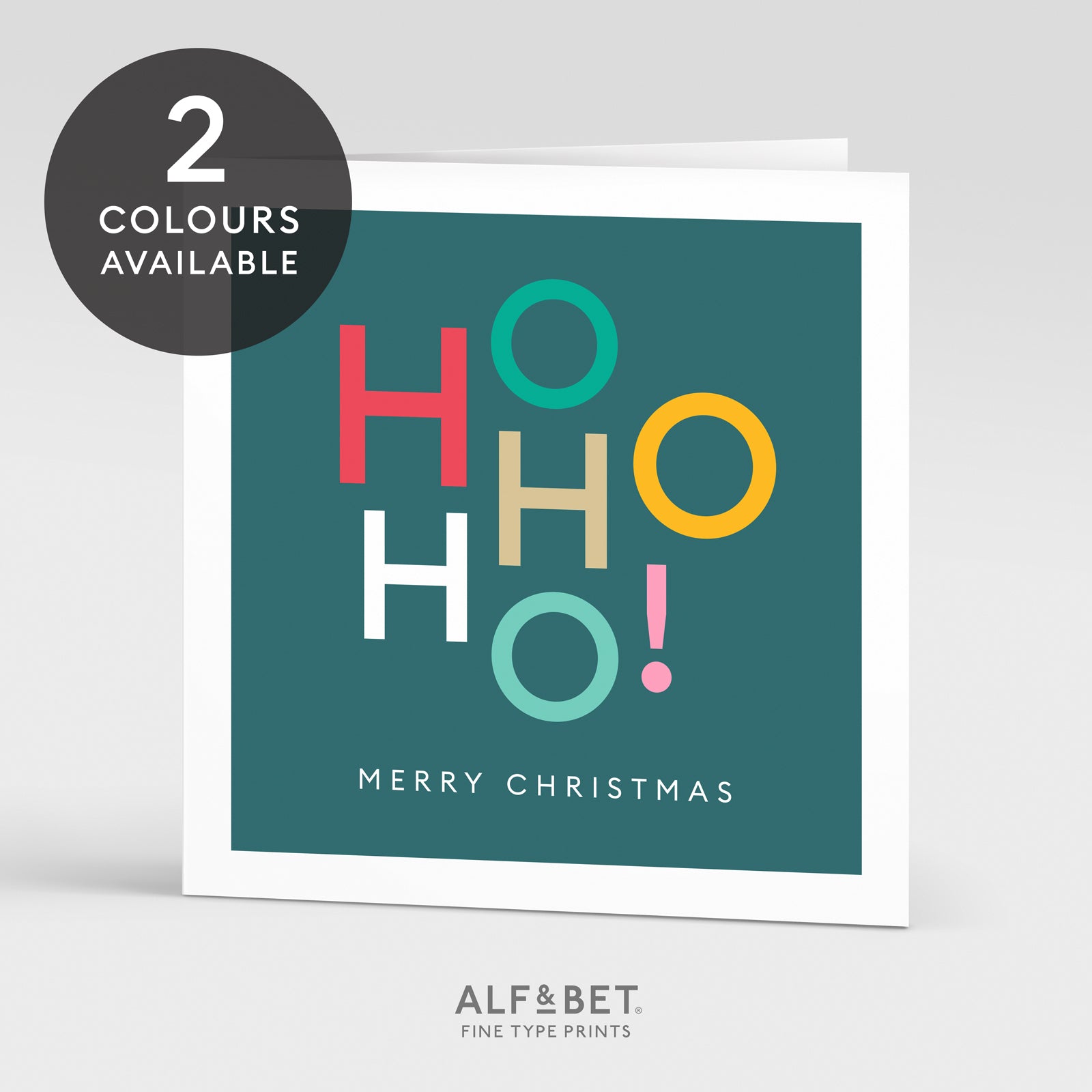 Ho Ho Ho! Christmas Greeting Card from Alf and Bet