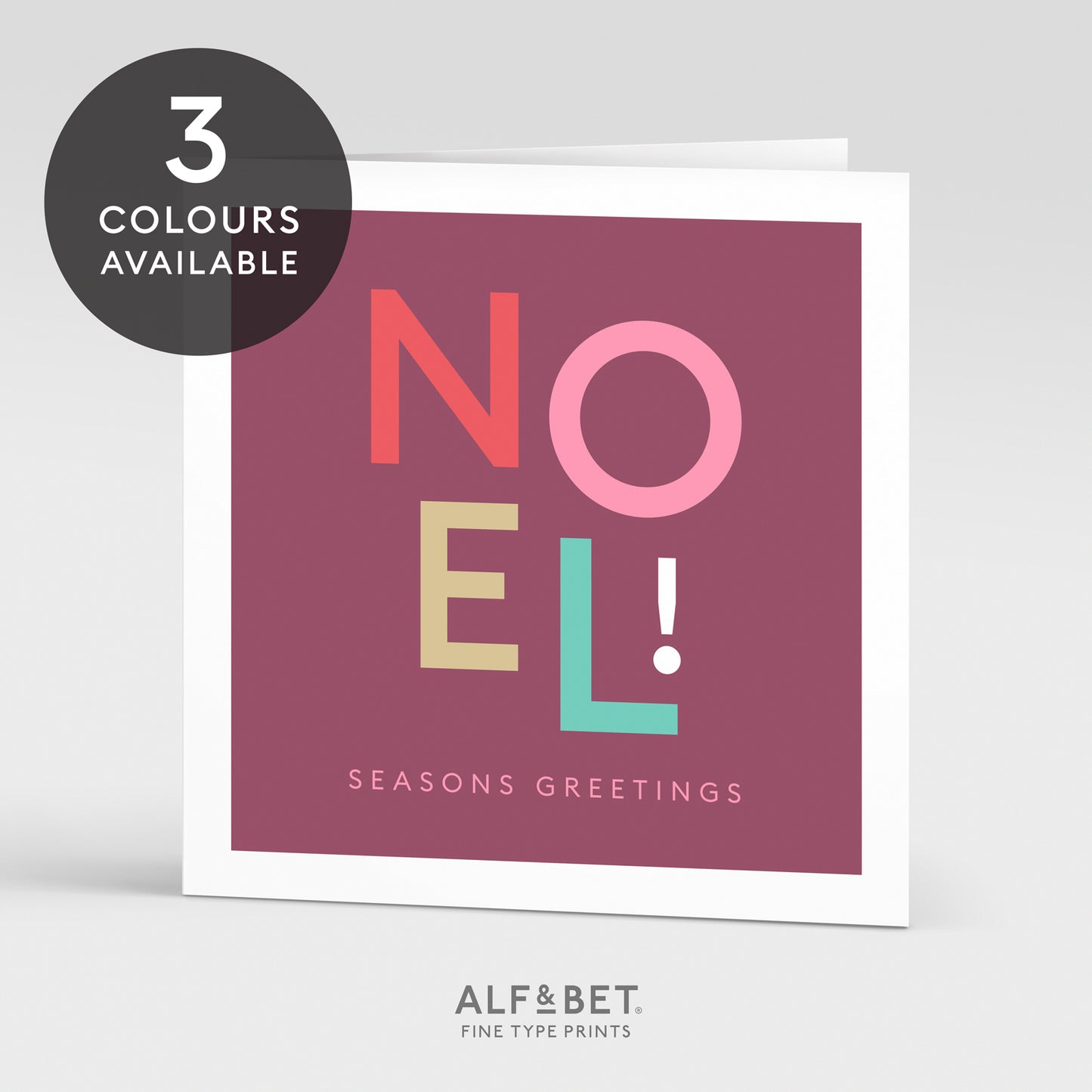Noel Christmas Greeting Card from Alf and Bet.