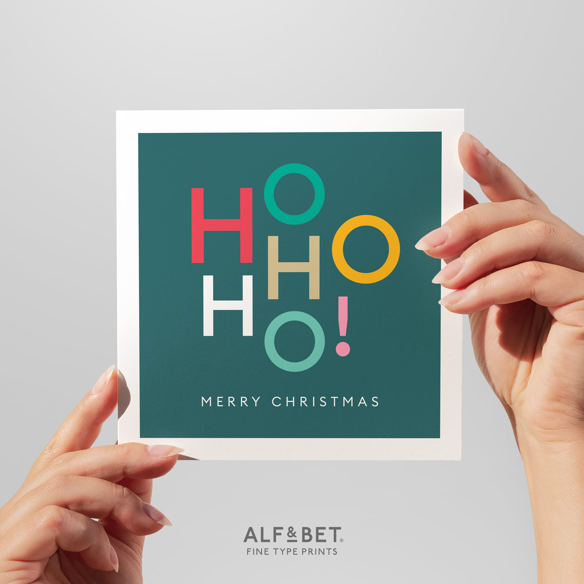 Ho Ho Ho! Christmas Greeting Card from Alf and Bet