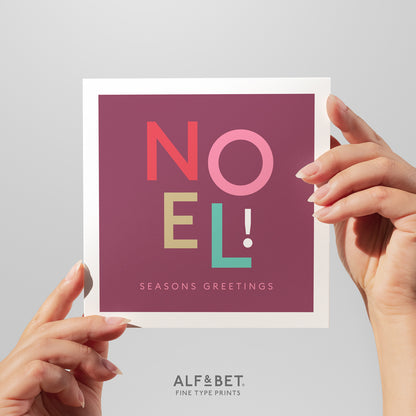 Noel Christmas Greeting Card from Alf and Bet.