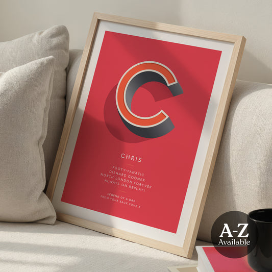 Red Personalised Occasion Print - what4things