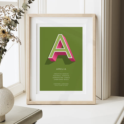 Dill Green Personalised Occasion Print - what4things