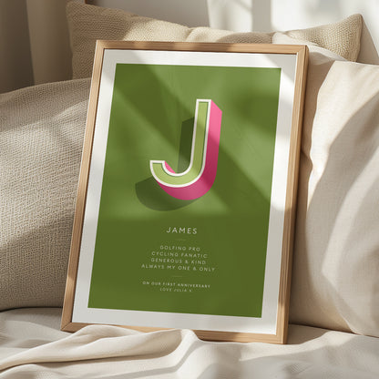 Dill Green Personalised Occasion Print - what4things