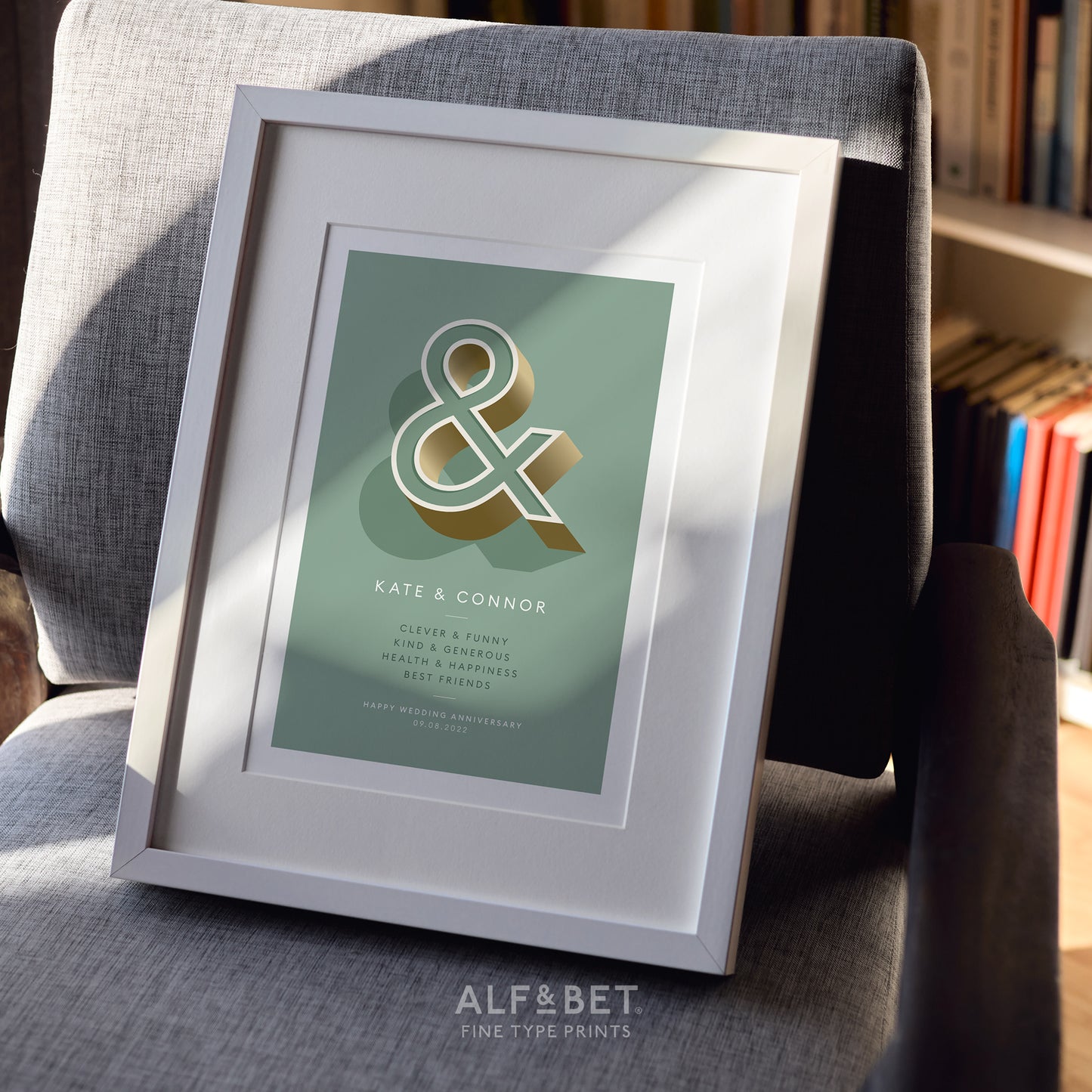 Sage Green Personalised Mother’s Day Print from Alf and Bet