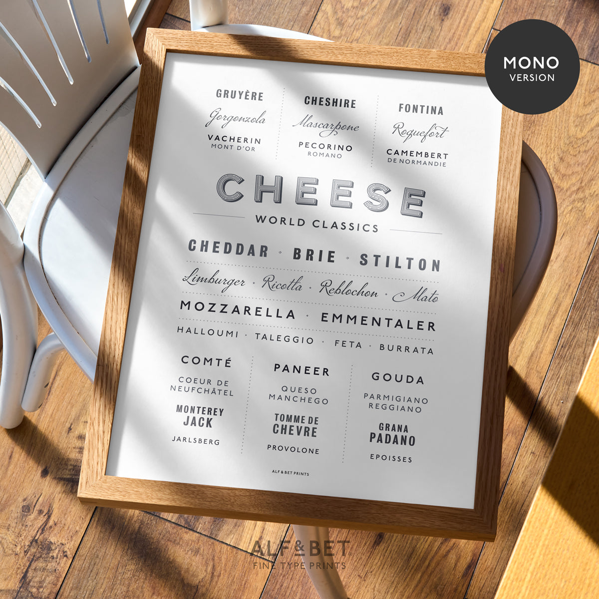 World Classics - Cheese Print