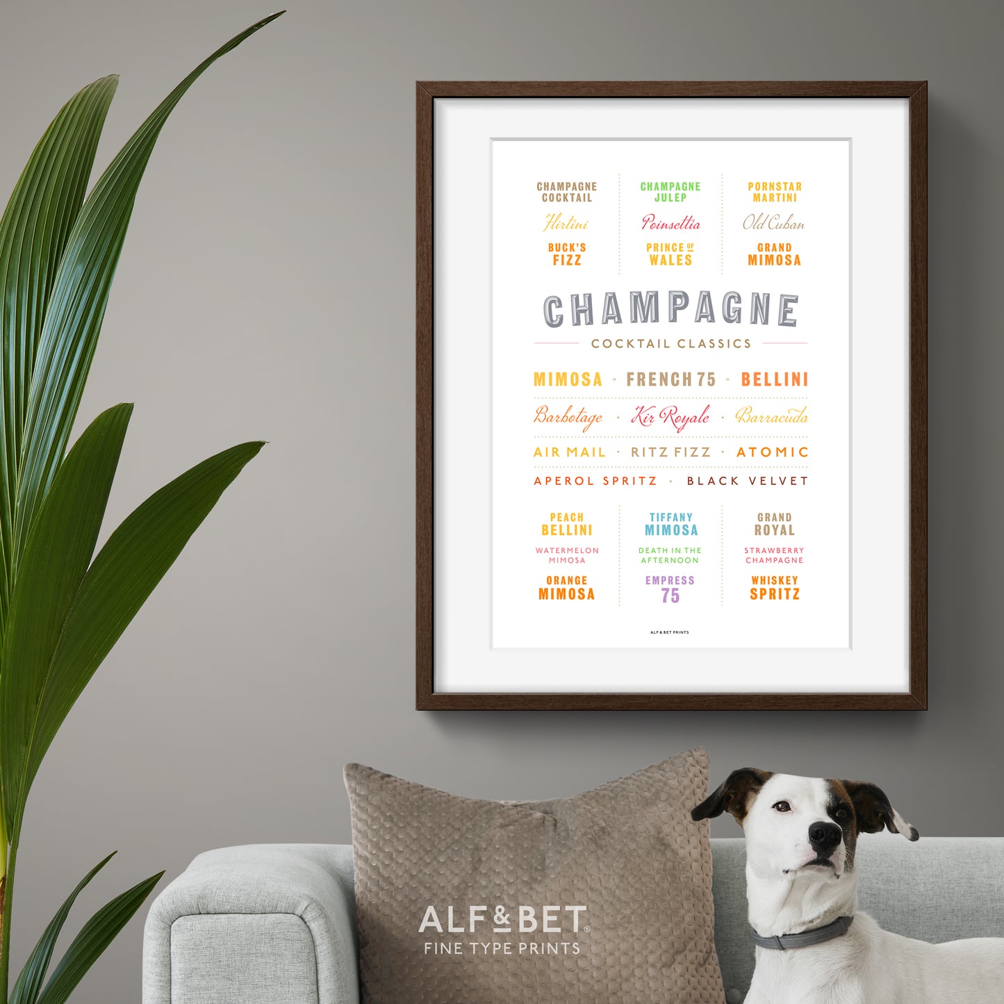 Champagne Cocktail Classics Print